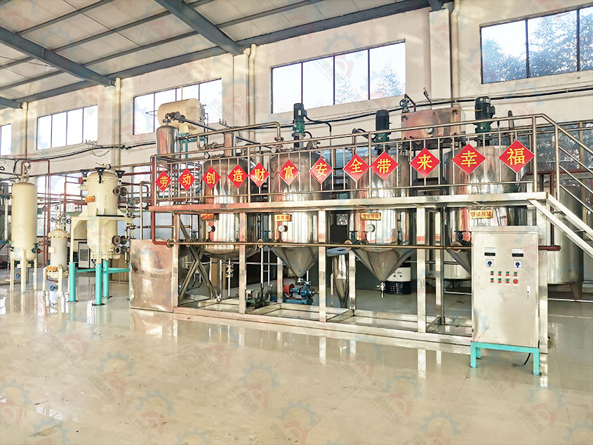 山東曇山核桃油精煉設備全套案例分享