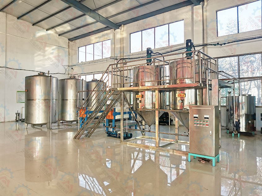 山東曇山核桃油精煉設備全套案例分享